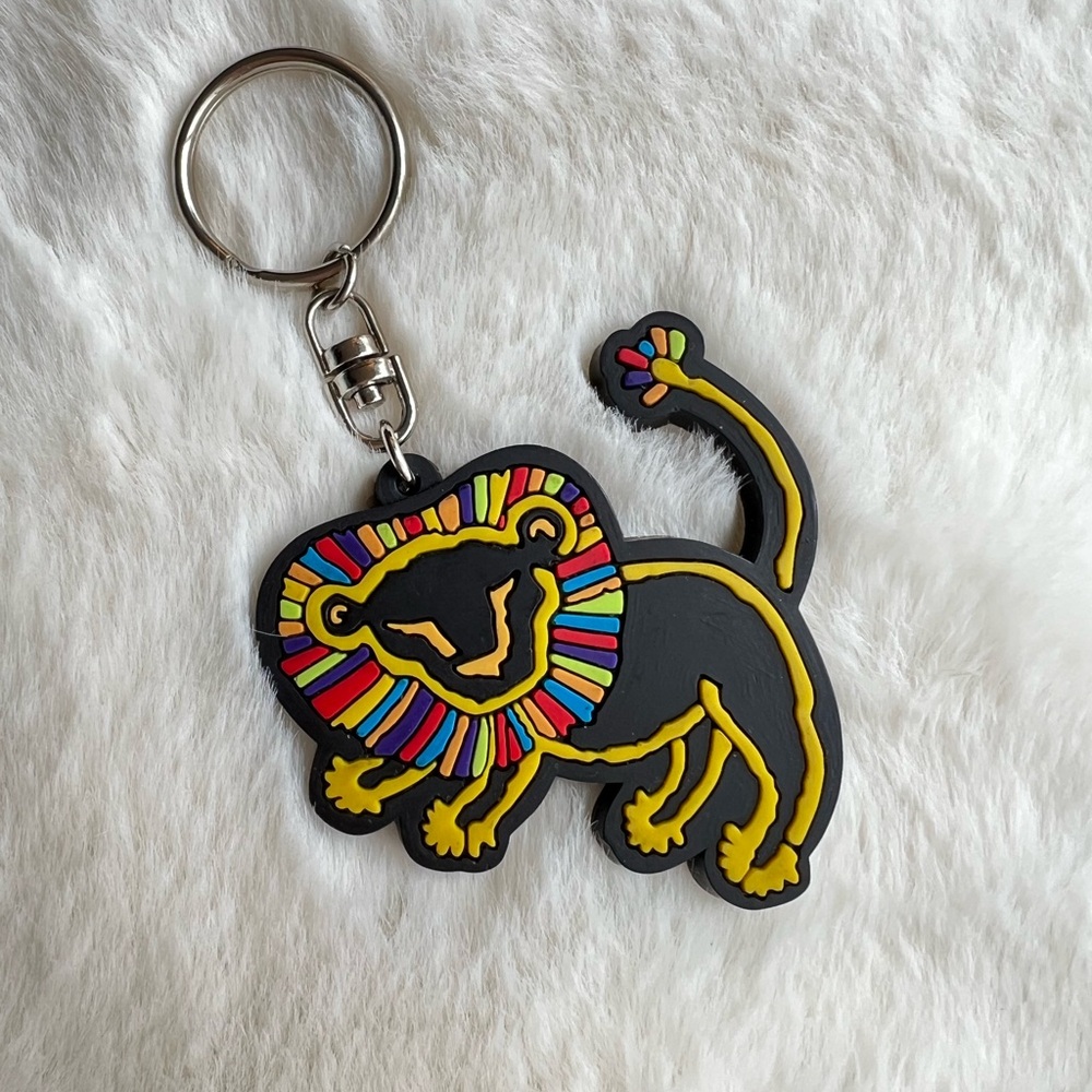 Disney The Lion King Musical Keychain Simba Rubber Keychain Broadway Souvenir